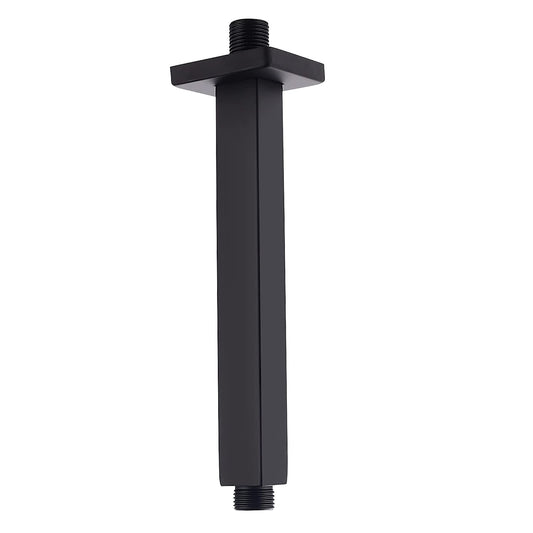 Brausearm BL-AM-5 Schwarz Matt, 1/2 Zoll Anschluss in Länge 20cm