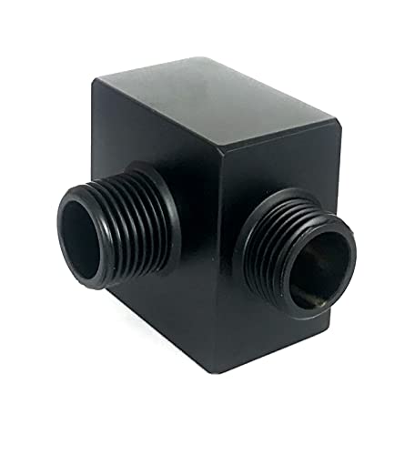 Wandanschlussbogen WD1 Black - 1/2" in Schwarz Matt - Eckig
