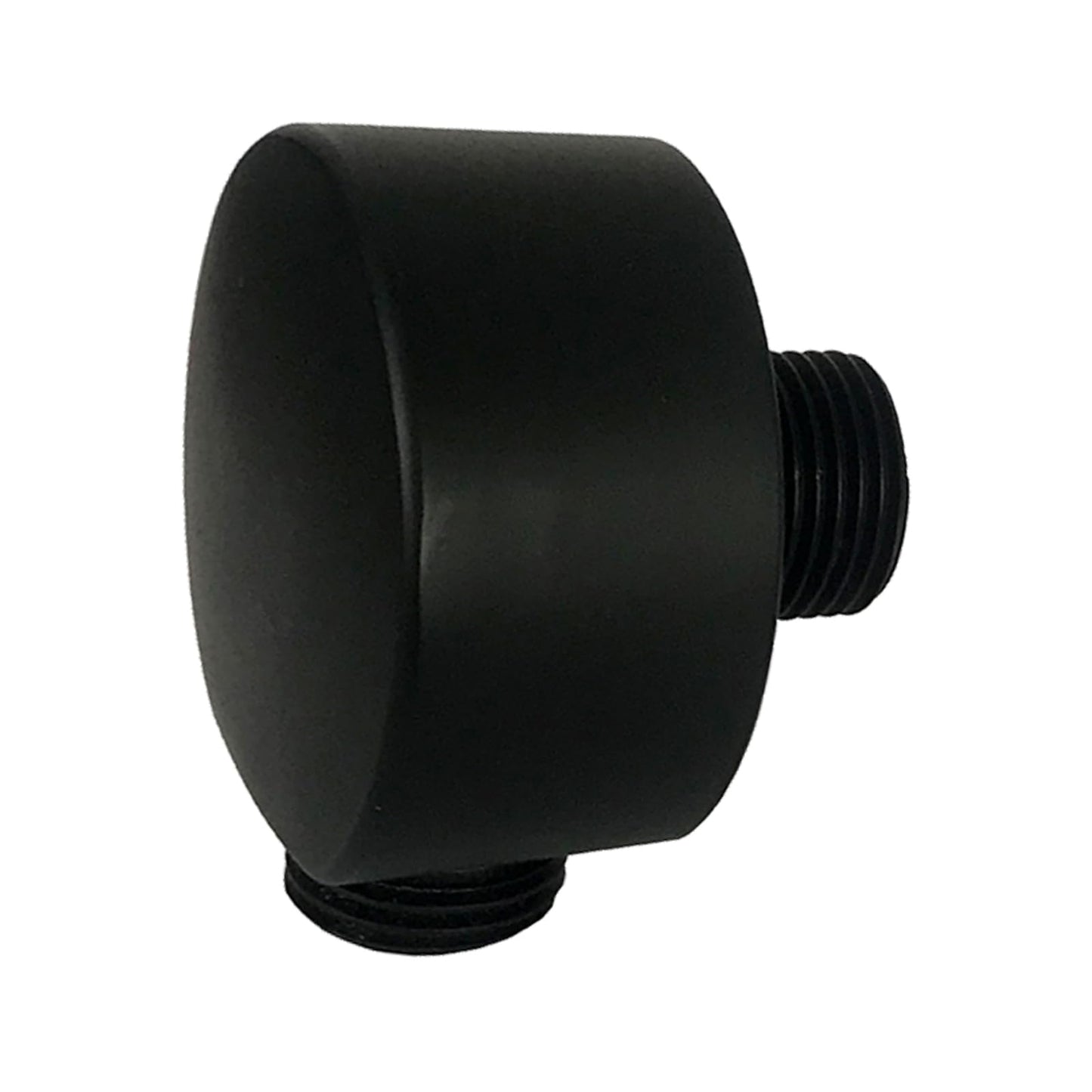 Wandanschlussbogen WD2 Black - 1/2" in Schwarz Matt - Rund