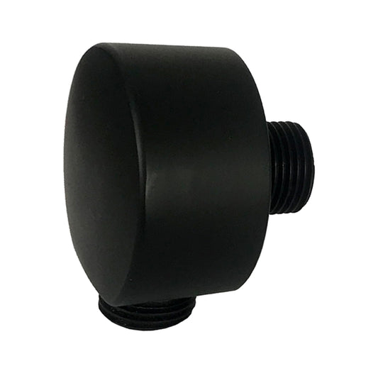 Wandanschlussbogen WD2 Black - 1/2" in Schwarz Matt - Rund