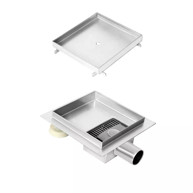 Duschrinne/Ablaufrinne SQT Quadratisch Befließbar inkl. Siphon